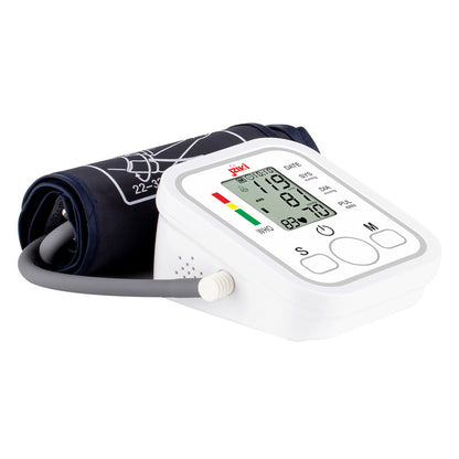 Jziki Upper Arm Blood Pressure Monitor Digital Electronic Sphygmomanomet Automatic BP Machine Heart Rate Pulse Monitor Tensiometers Meter Long Cuff Adult
