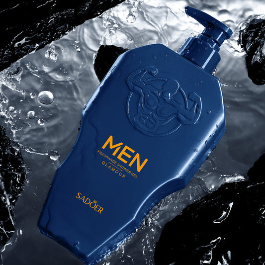 500ml SADOER Men's Exclusive Aromatherapy Shower Gel for Deep Cleansing, Refreshing & Invigorating Body Care Perfume