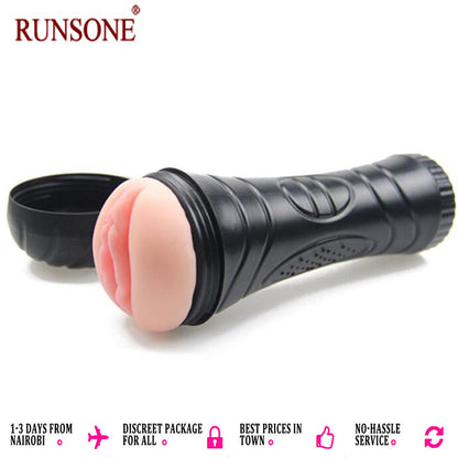 Classic Male Masturbator Cup Bullet Vibrating Flashlight Love Doll Adult Sex Toys for Men Masturbation