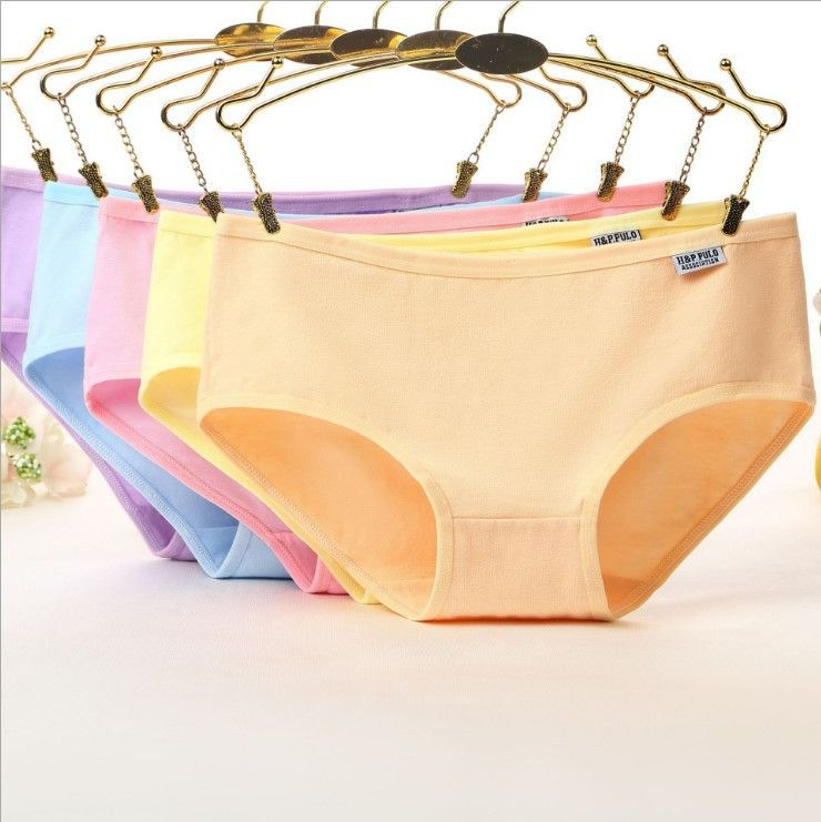5pcs Underwear for Women Cotton Panties Full Coverage Briefs Soft Strech Ladies Breathable Panties-Multi Pack
