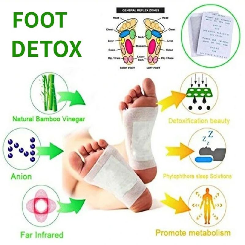 10pcs/box Detox Foot Patches, Foot Pads Toxins Remover Cleansing Detox Foot Patches, Feet Slimming Cleansing Herbal Body Health For Weight Loss, Detox Foot Patch Natural Improve Sleep Foot Body Care