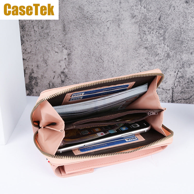 New Arrival Wallet phone bag PU leather purse small sling bag ladies fashion crossbody shoulder bag Casetek handbags