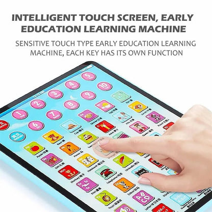 Kids Early Learning Education Touch Screen Mini iPad Learning Tablet Chinese English Machine Electronic Touch Pad Funny Interactive Learning Study Toy Laptop Kids Educational Toys Gift For Boys Girls