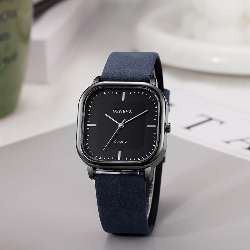 Hot Selling Simple Women's Belt Watch New Square Large Dial Women's Quartz Watch Temperament And Fashionable Women's Watch