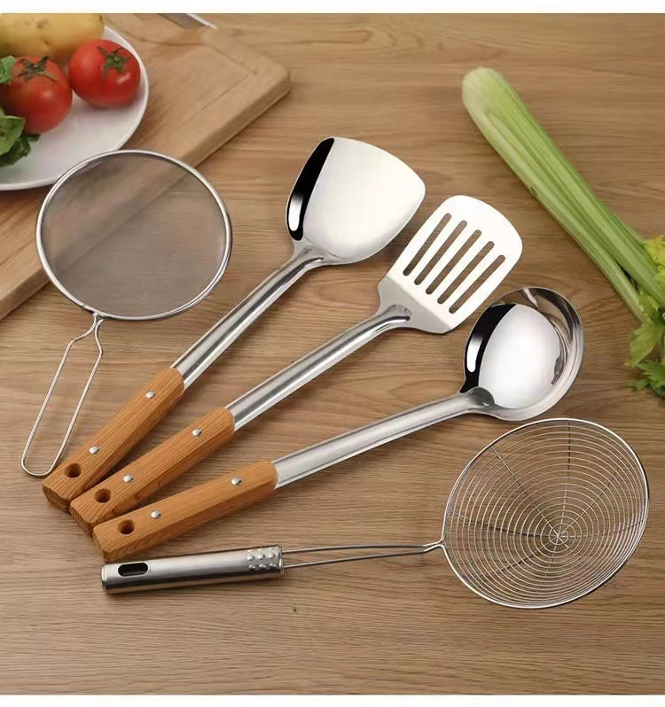 FBK cookware kitchen utensils kitchenware set stir-fry spatula frying soup porridge spoon leakage spoon kitchenware filter