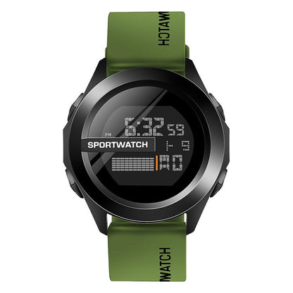 Men Sport LED Watches Men Digital Clock Wristwatch Stopwatch Luminous with Date Week Original Waterproof Clock Multi-Functional Rubber Man Fitnes Athlete Timekeeping Electronic Watch