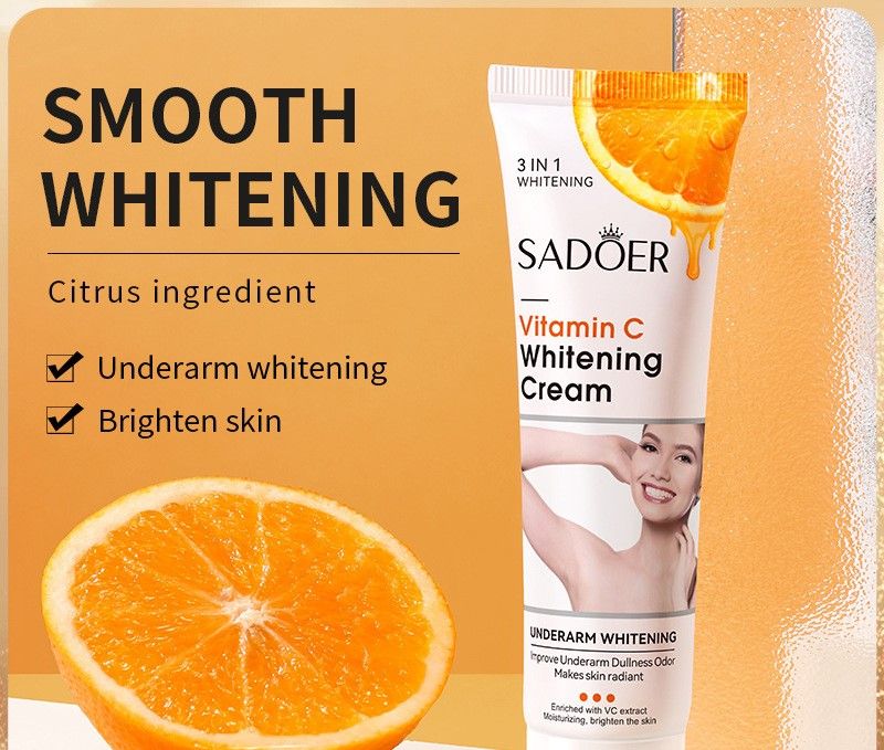 Vitamin C Whitening Underarm Cream – Moisturizes, Nourishes, and Brightens Skin