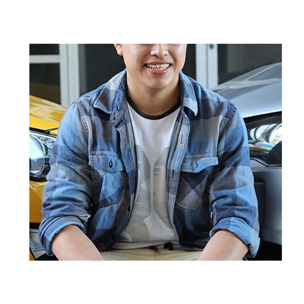 Gold Trendy Rock Rapper Hip Hop Grillz Caps Mold Top & Bottom Grill Body Jewelry Single Teeth