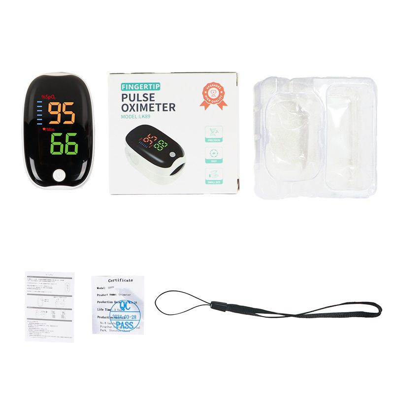 Blood Oxygen Monitor Finger Pulse Oximeter Oxygen Saturation Monitor Health Care Home Monitor Pulse oximeter machine Efficient oximeter easy to use【Exclude battery】