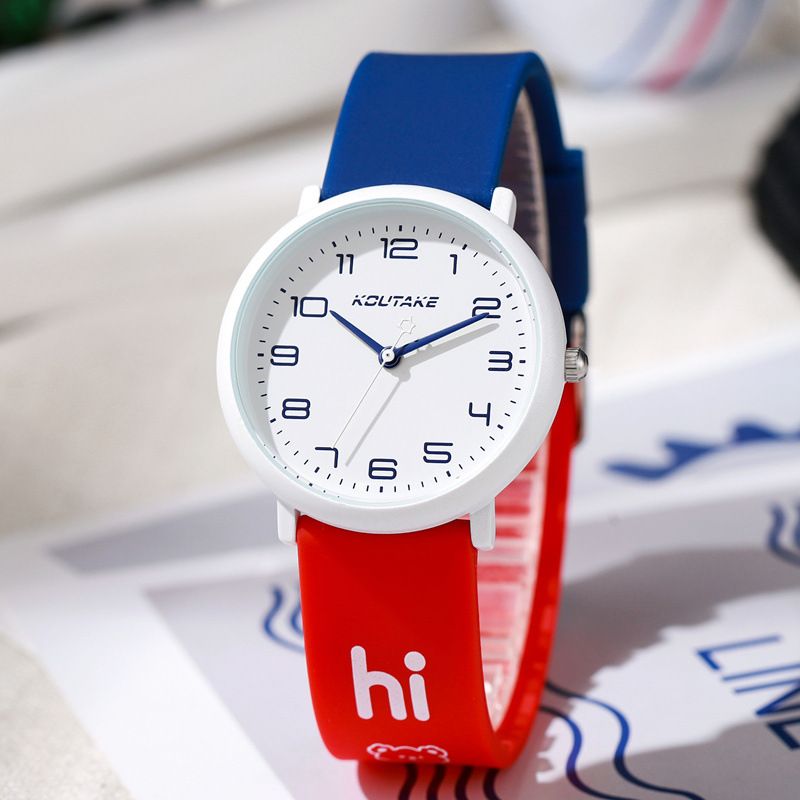 Cute candy silicone sports quart watch personality men and women the collegiate style neutral watch student watch