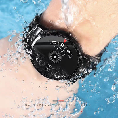 ORUSS Men Watches Personality Steel Strap Quartz Men's Sports Watches Waterproof Male Wrist Business Watch Wristwatch