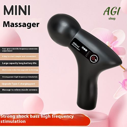 2024 Mini Vibration Massage Gun Rechargeable Wireless, Electric Massager Gun Muscle Relaxation Massager Promote Blood Circulation Professional Fitness Portable Electric Fascia Gun