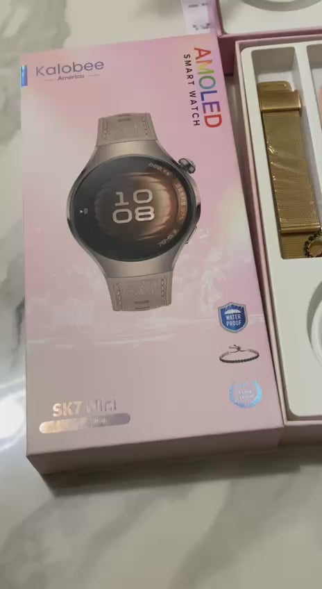 NEW SMARTWATCH KALOBEE SK7 MINI-3pair straps