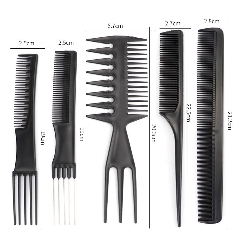 10Pcs Professional Hair Styling Hair Comb Set Combs Pack Makeup Barber Haircare Styling Tool Set Anti-static Hairdressing Combs Set Smooth Hair Healthy Massage Comb Haircare Stylist Accessories