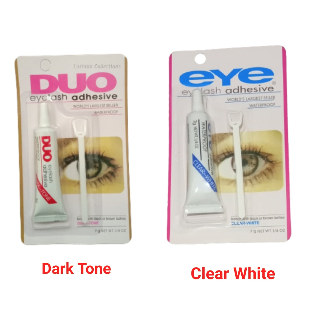 2Pcs Eye Lash Adhesive Glue Transparent / Clear White / Dark Tone Eyelash Waterproof Eyelashes Glue With Stick Eye Lashes Makeup Tools