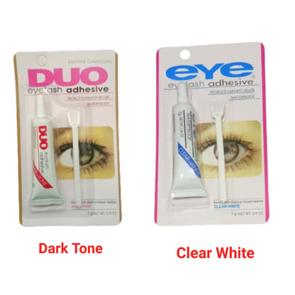2Pcs Eye Lash Adhesive Glue Transparent / Clear White / Dark Tone Eyelash Waterproof Eyelashes Glue With Stick Eye Lashes Makeup Tools