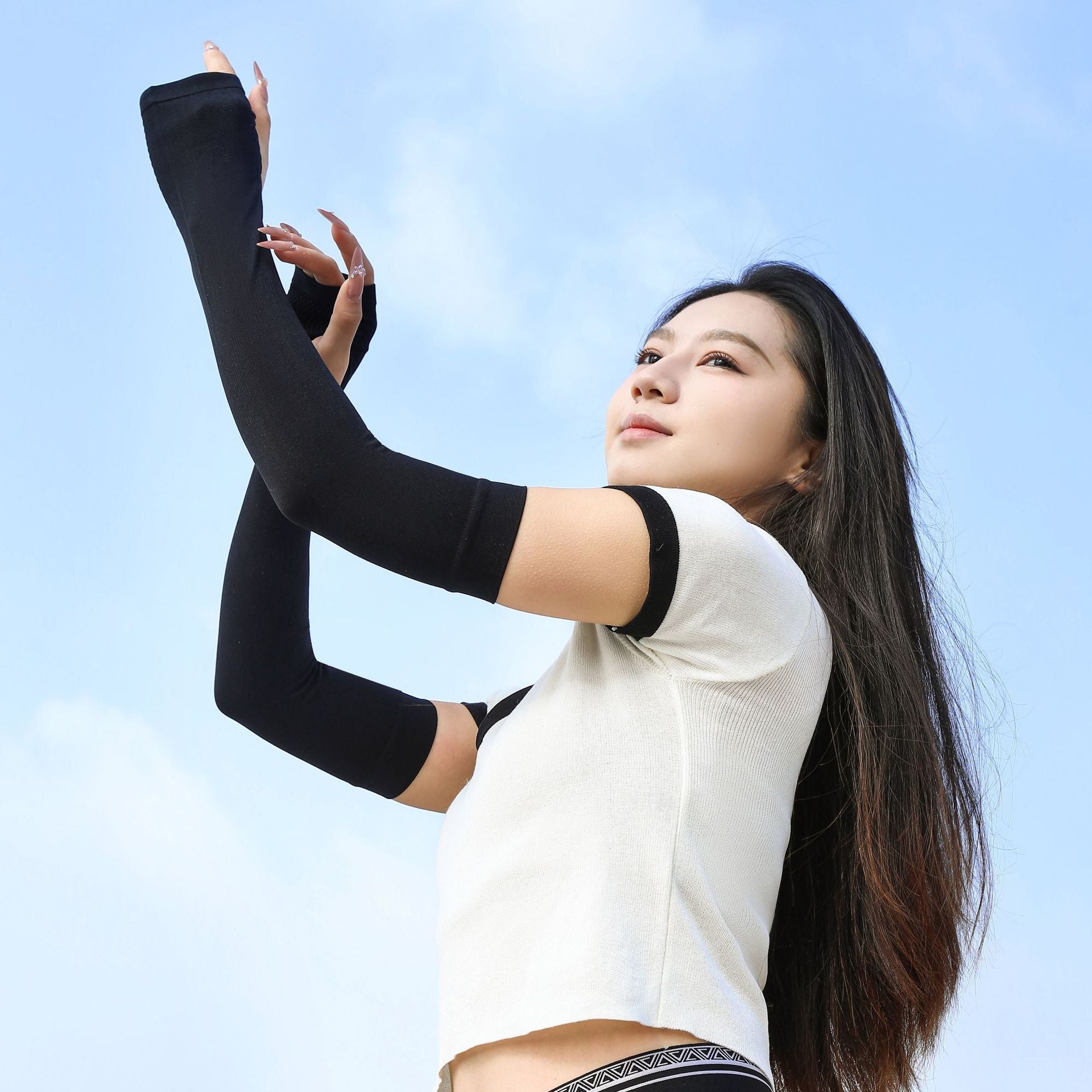 3 pairs in one combination Ice sleeves for summer sun protection, ice silk for UV protection, men's and women's fashion, outdoor driving and cycling sports