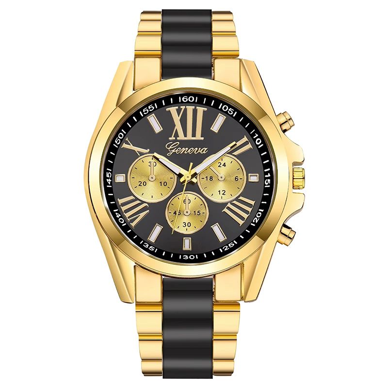 Men Watches Top Luxury Brand Fashion Men Quartz Watches Large Dial Gold Steel Business Male Watches Casual Fashion Men Wristwatch