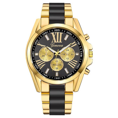 Men Watches Top Luxury Brand Fashion Men Quartz Watches Large Dial Gold Steel Business Male Watches Casual Fashion Men Wristwatch