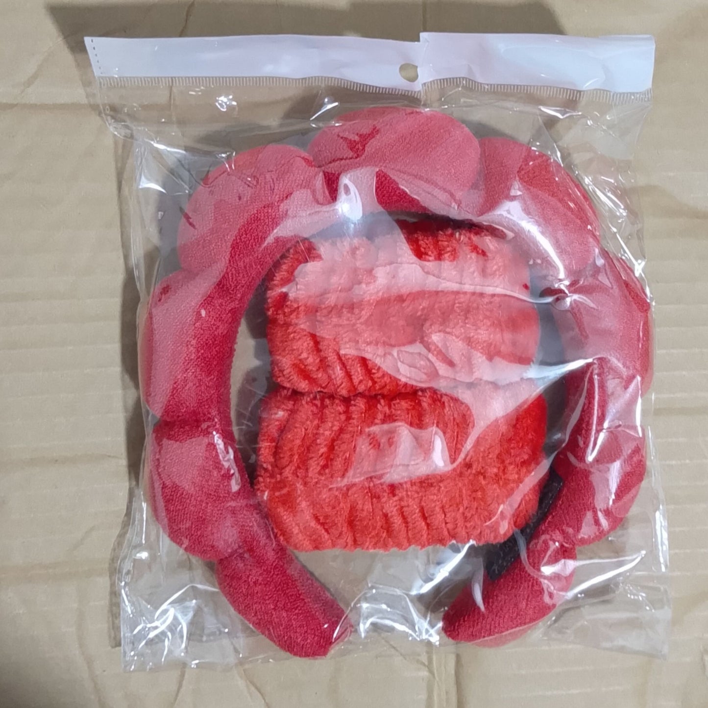 3pc set Spa Headband and Wristbands for Washing Face/makeup Absorbent Sponge and cuff Headband for Women's skin care routine Head band and Wrist bands pack