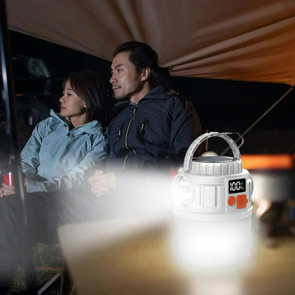 Solar Camping Light Power Bank LED Camping Lanterns 6 Gears Remote Control Waterproof Outdoor Tent Light Rechargeable Flashlight