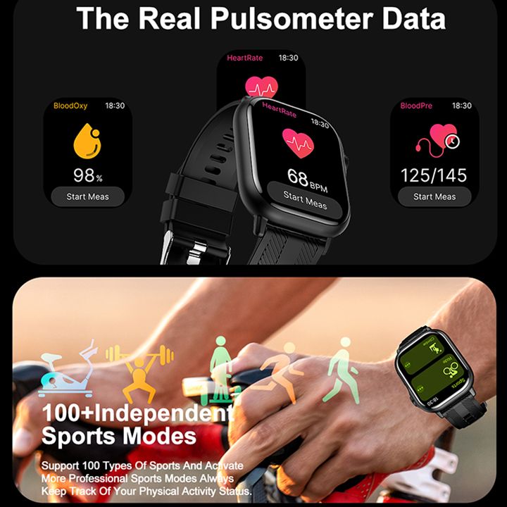 B05 Smartwatch Health Monitoring Watches Waterproof Sport Fitness Bracelet New Arrivals Smart Watch Bluetooth Calling Heart Rate Monitor Smart Watch For Smart Phones