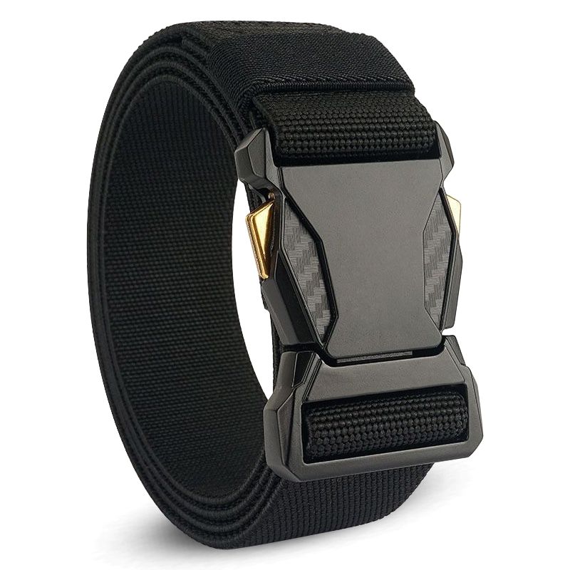 Men Tactical Belts Quick Release Outdoor Training Belt High Quality Casual Sports Men Belt Breathable and Comfortable Nylon Canvas Pants Belt Classic High Elastic Soldier Belt