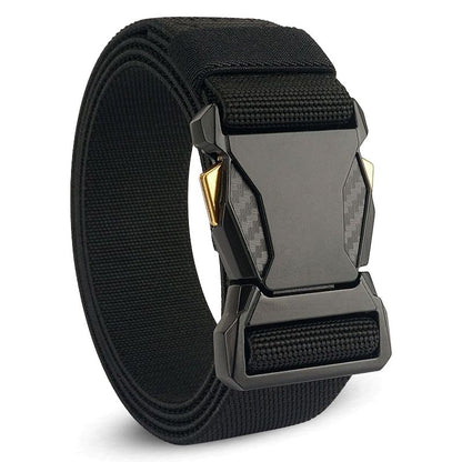 Men Tactical Belts Quick Release Outdoor Training Belt High Quality Casual Sports Men Belt Breathable and Comfortable Nylon Canvas Pants Belt Classic High Elastic Soldier Belt