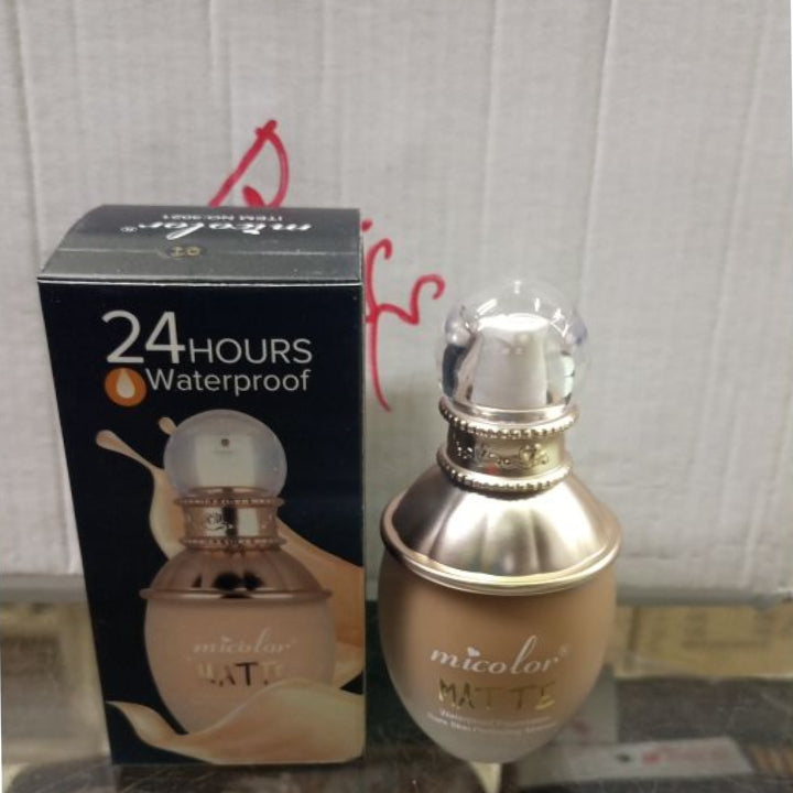 Micolor Waterproof Matte Bare Skin Perfecting Foundation Nation Makeup