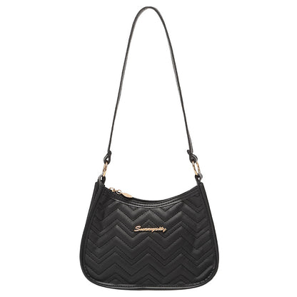 Embroidered Underarm Bag 2023 New Fashion Versatile Shoulder Bag Small Fragrant Wind Lingge Small Bag Girl