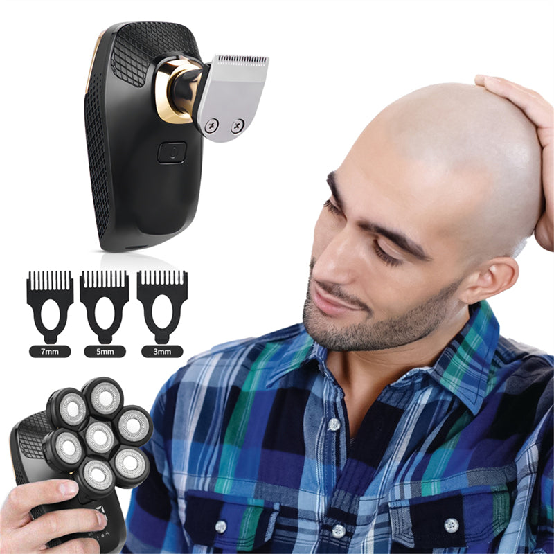 Men's Rechargeable Shaver 7D Floating Shaving Head Beard Trimmer 5 in1 Rechargeable Shaver Multifunctional Trimmer For Men