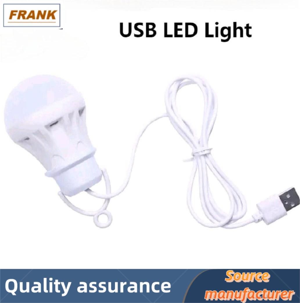 FRANK LED USB Power Book Light 5W 5V LED LED Reading Student Study Table Lamp Lantern Portable Camping Lamp Mini Bulb Super Birght For Outdoor White