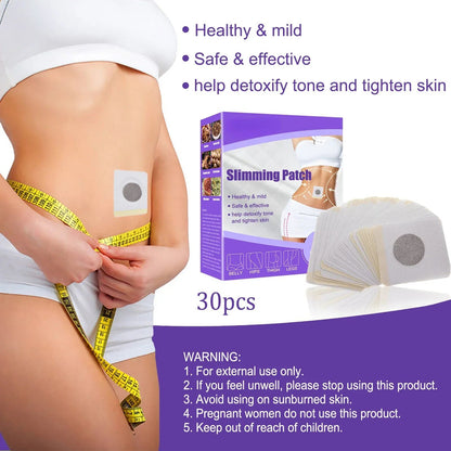 30Pcs Slim Patch Fat Burner Belly Abdomen Slimming Fat Burning Stick Weight Loss Slimer Tool Wonder Quick Slimming Patch