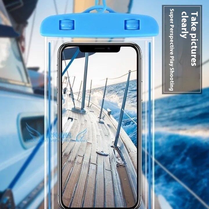 FRANK Waterproof Mobile Phone Cases Transparent Phone Underwater Storage Bag Swimming Diving Protective Swimming Bags Waterproof Phone Case Water proof Bag Mobile Phone Pouch PV Cover
