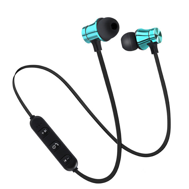 Magnetic Bluetooth Earphones Sports Wireless Earbuds Super Bass With Mic For All Smart Phones Stereo Sports Waterproof Earbuds Wireless in-ear Headset with Mic