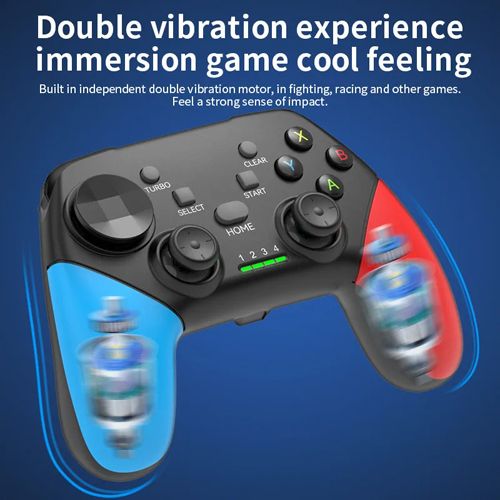 New Arrivals Bluetooth Game Consoles Controller 2.4G Wireless BT 5.0 Game Controller for Switch Pro PC Android Phone IOS Tablet Smart TV PS3 PS4 Gamepad Joystick Control with Turbo Vibration