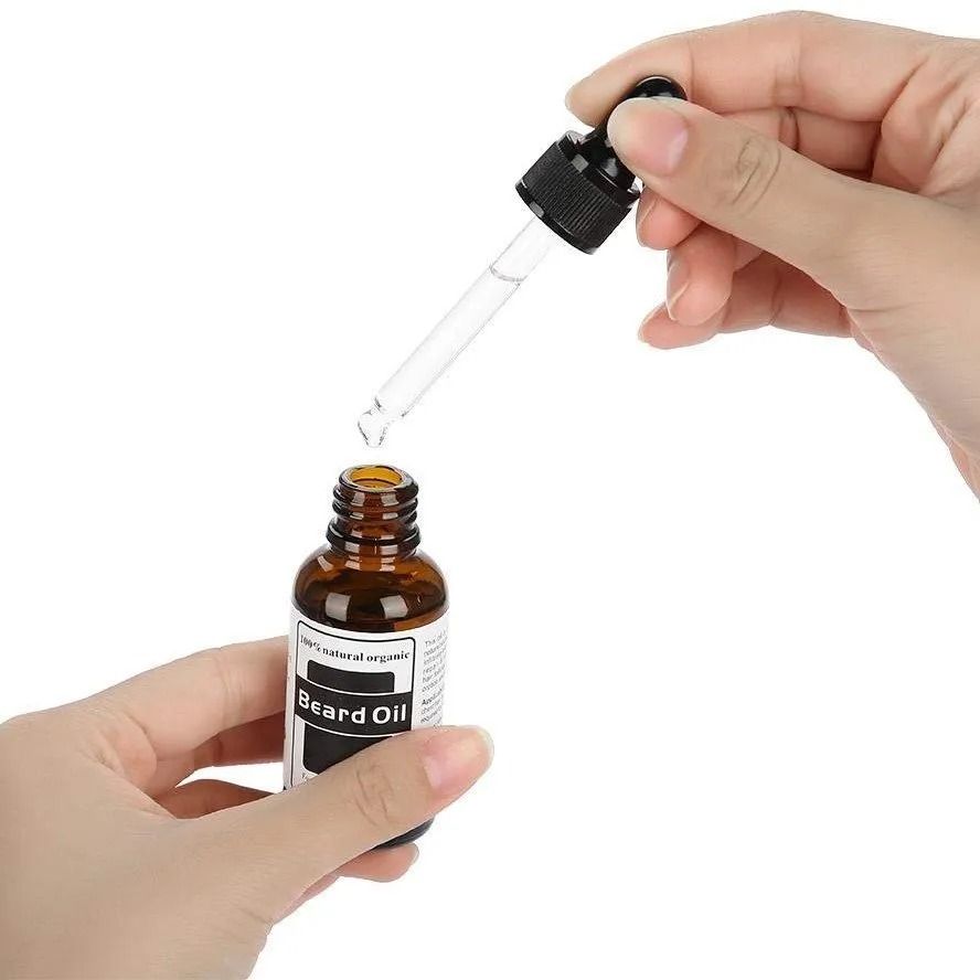 100% Natural Organic Beard Oil – Premium Blend of Argan, Jojoba & Grapeseed Oils with Vitamin E – Hydrates Beard & Skin, Tames Frizz, Soothes Itch & Flakes, Lightweight Grooming Oil