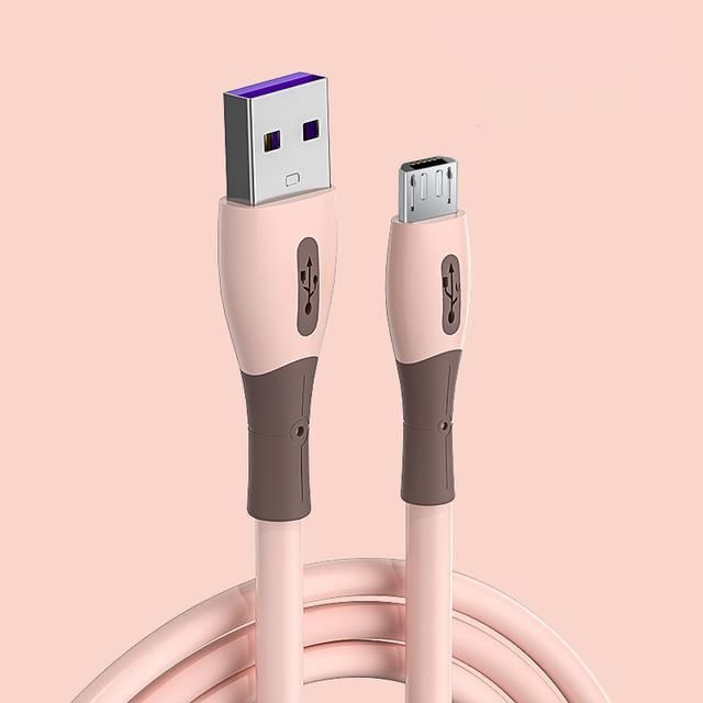 Liquid silica gel charging cables Micro USB Data Cables Fast Charging data line For Android Phone Charger Cable