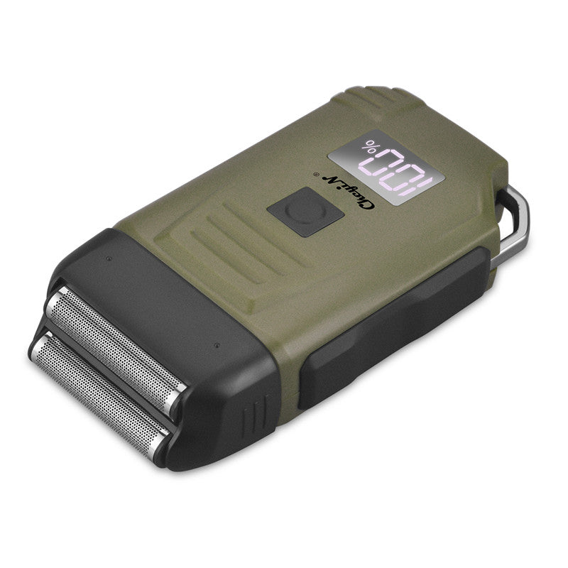 Electric Razor For Men Portable Cordless Men Reciprocating Razor Beard Hair Trimmer Professional Rechargeable Electric Shaver 2 Floating Shaver Head LCD Display Shaving Machine