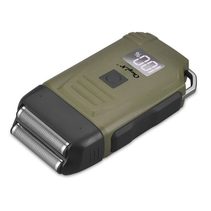 Electric Razor For Men Portable Cordless Men Reciprocating Razor Beard Hair Trimmer Professional Rechargeable Electric Shaver 2 Floating Shaver Head LCD Display Shaving Machine