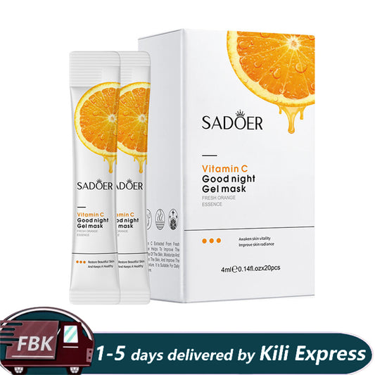 20PCS Vitamin C Facial Mask Sheet Pores Moisturizing Oil-Control Anti-Aging Replenishment Face Care Skin Care