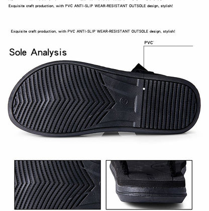 Men's Sandals Slippers Durable Fashion Beach Shoes driving shoes Comfortable sneakers black【kindly buy1size bigger than usual】