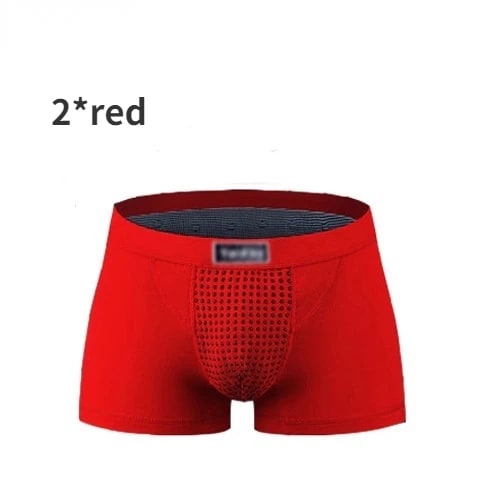 2pcs/pack Men's Boxer Briefs Magnetic Therapy Health Panties 63 Magnet Reinforced Boxer Briefs Underwear Shorts Energy Field Therapy Men'S Long-Lasting Underwear L XL XXL XXXL 4XL 5XL Briefs