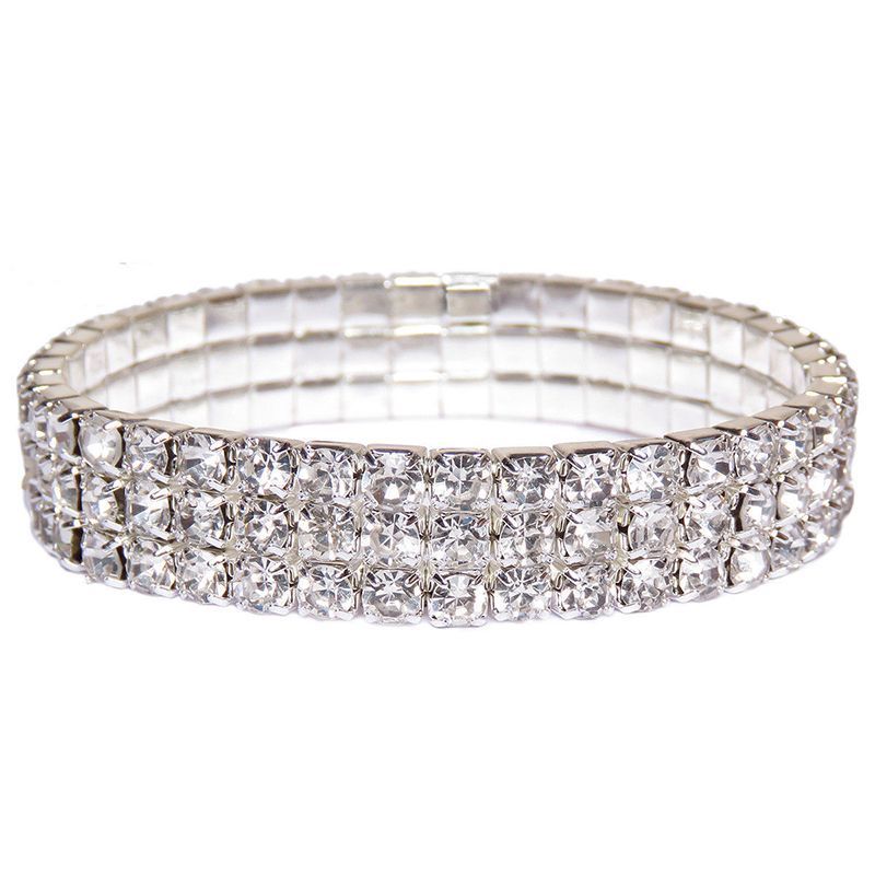 Anklet Anklet Three-drained rhinestone elastic anklet anklet fashion crystal rhinestone anklet anklet jewelry