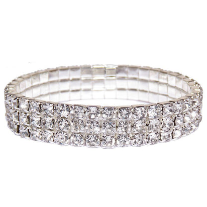 Anklet Anklet Three-drained rhinestone elastic anklet anklet fashion crystal rhinestone anklet anklet jewelry