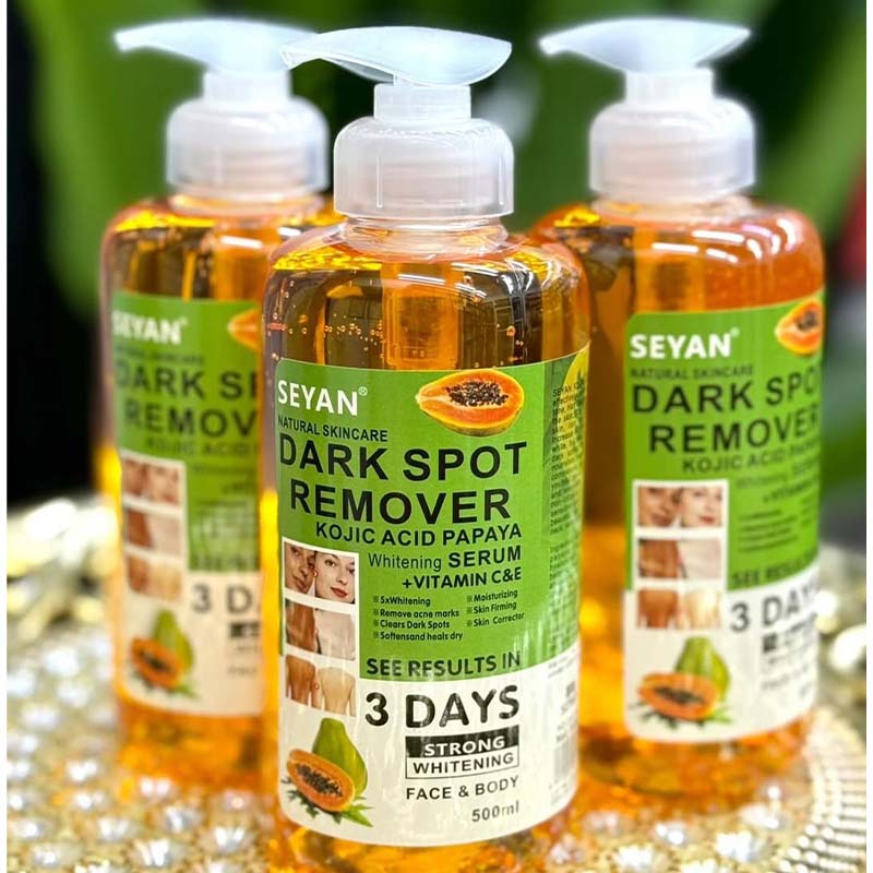 Seyan Dark Spot Remover 500ml – Powerful Skin Lightening & Brightening Cream for Face & Body – Fades Dark Spots, Acne Marks, Hyperpigmentation & Uneven Skin Tone for Radiant, Smooth Skin
