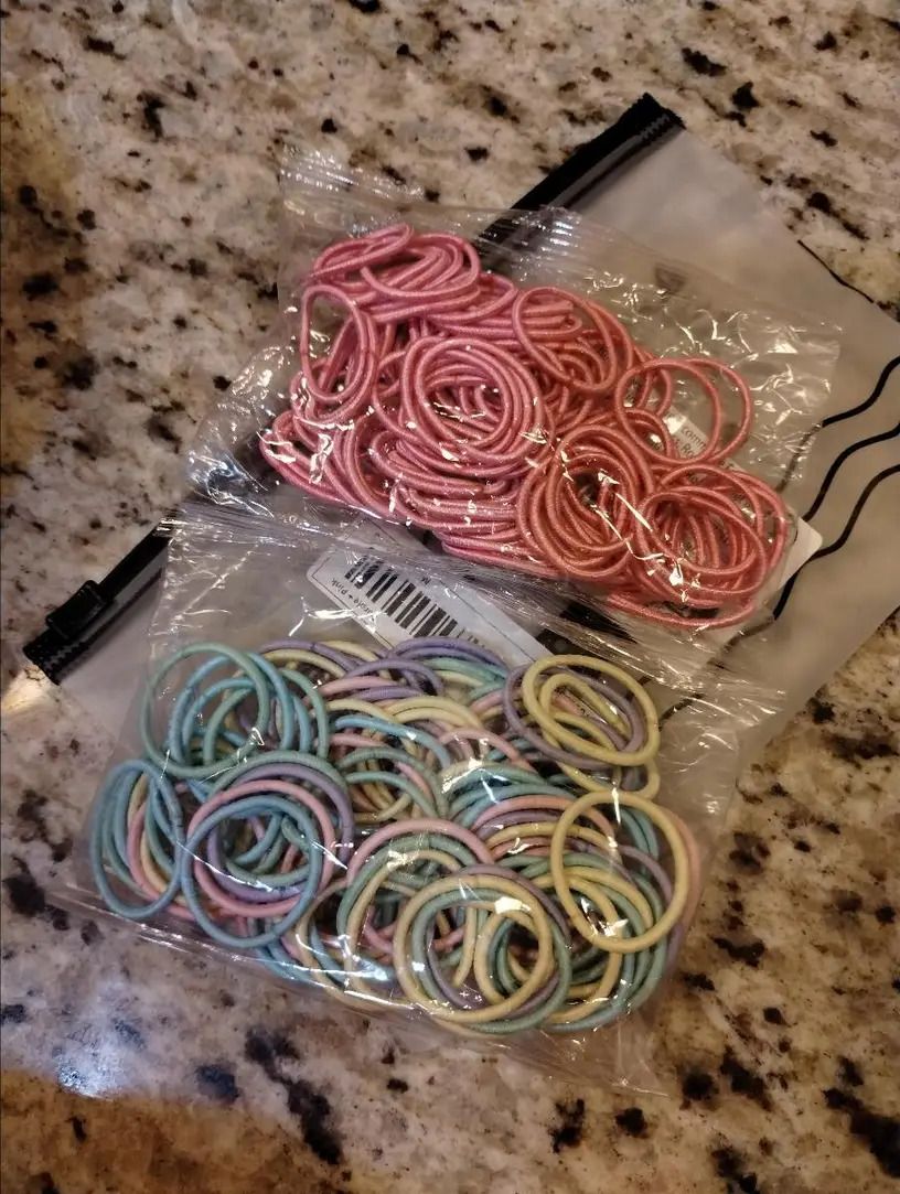 200/300pcs Cute Hair Ties For Kids & Girls - Colorful Elastic Polyester Hair Bands Ponytail Holder Children Rubber Band Hair Accessories