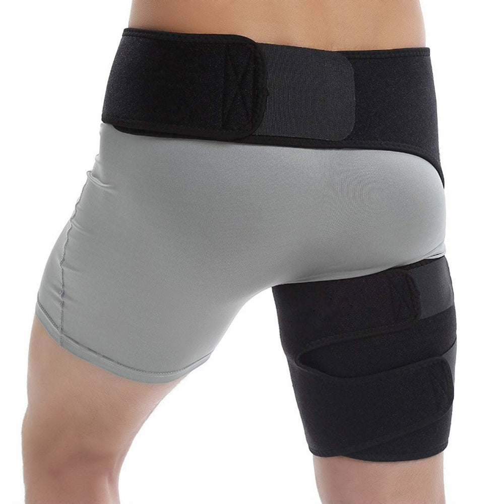 Man Hip Support Braces Compression Brace for Hip Thigh with Adjustable Strap Groin Support Braces Sciatica Pain Relief Wrap Health Care