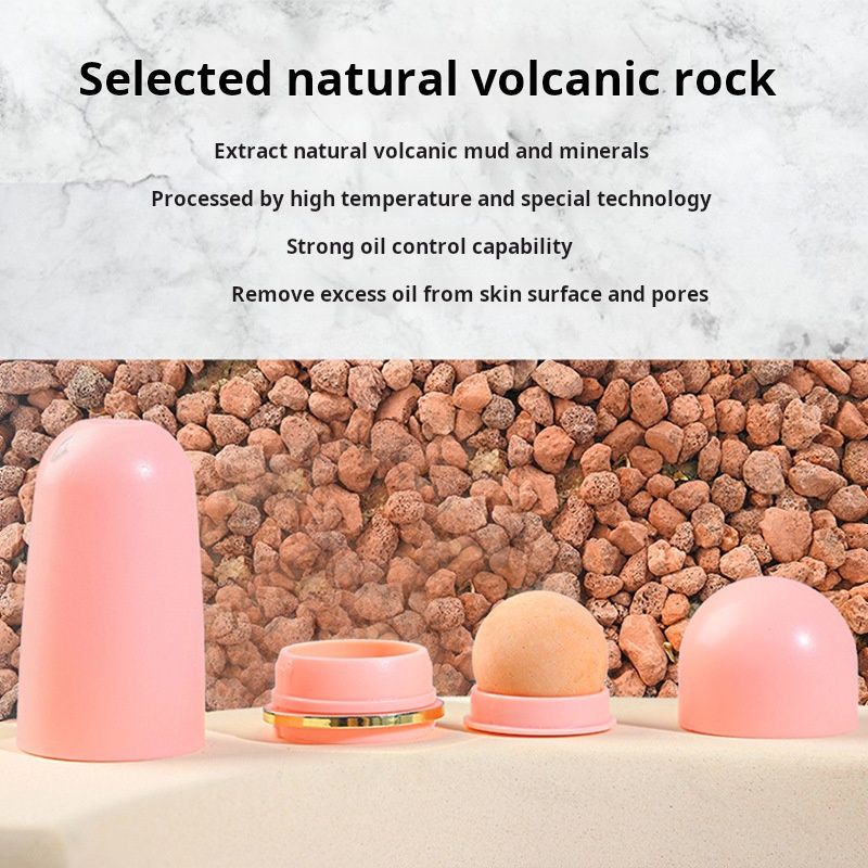 Ultra volcanic stone oil absorbing ball, oil absorbing ball, pore shrinking makeup, oil removal, oil absorption and beauty stick, portable