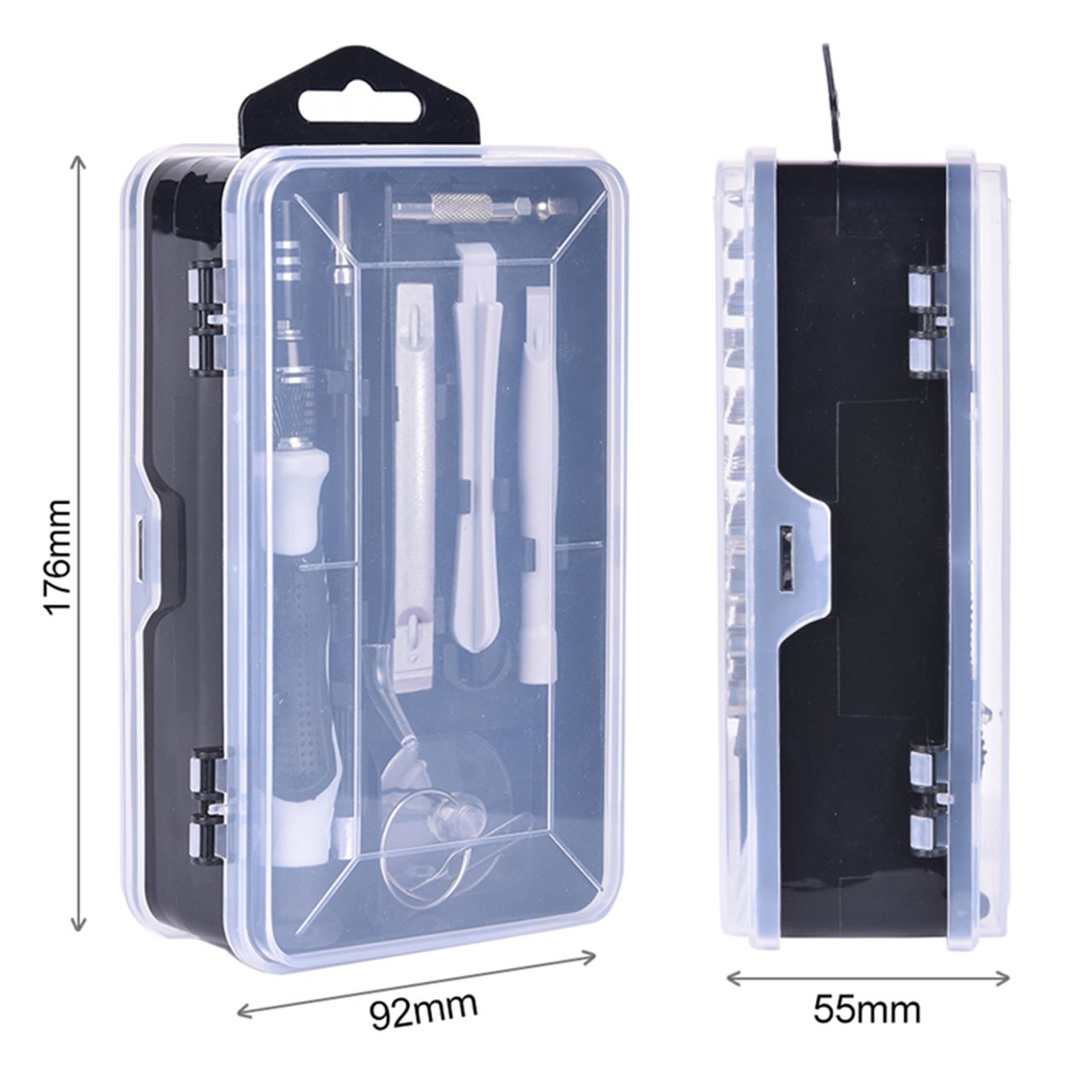 115 in 1 bit kit for mobile phone maintenance, multi-function precision screwdriver kit Black one size